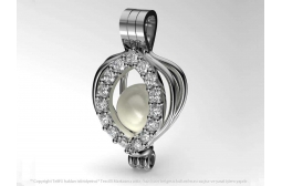 My Peerless Pearl Pendant with White Swarovski